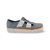 Teni Denim-White Flat