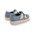Teni Denim-White Flat