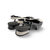 Brookes Black/White Leather Flat