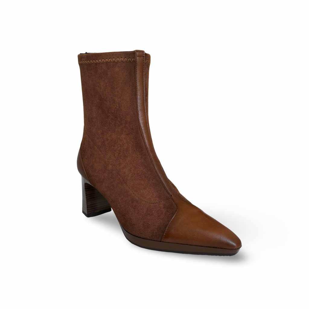 HI243645 Cognac Suede /Leather Boot