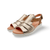 Madis Gold Metallic Leather Sandal