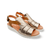 Madis Gold Metallic Leather Sandal