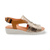 Madis Gold Metallic Leather Sandal