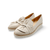 Oclem Stone Leather Flat