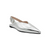 Silver metallic slingback flat shoe 