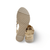 Ansh Gold Leather Sandal