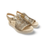 Ansh Gold Leather Sandal