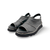 Carlenet Black Leather Sandal