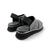 Carlenet Black Leather Sandal