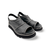 Carlenet Black Leather Sandal
