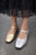 A86101 Gold Mary Jane Flat