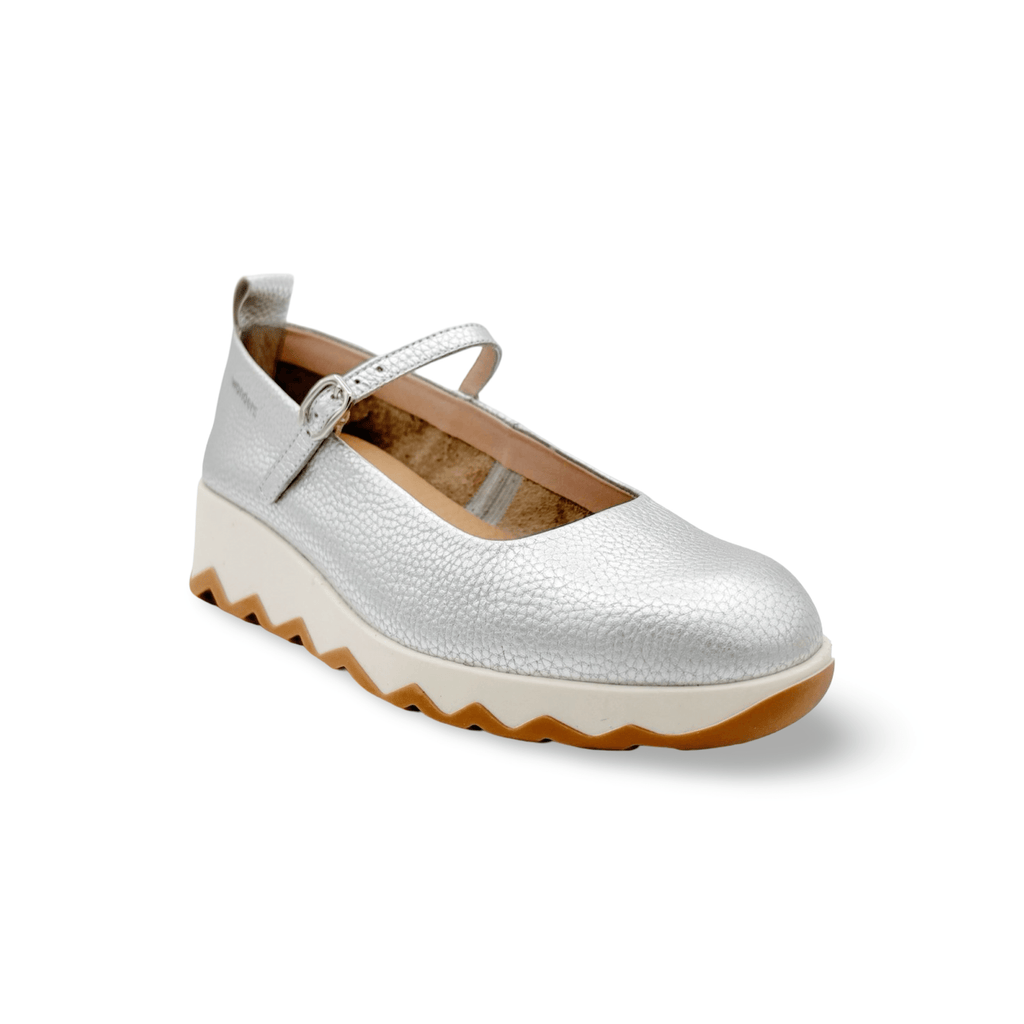 C7604 Silver Platform Mary Jane