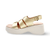 D9724 Gold Platform Sandal