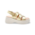 D9724 Gold Platform Sandal