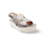 D8210 Pewter Platform Sandal