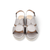 D8210 Pewter Platform Sandal