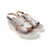 D8210 Pewter Platform Sandal