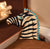 Zebra Gold & Blue Brooch
