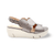 D8210 Pewter Platform Sandal