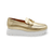 A2462 Gold Platform Loafer