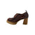 H5202 Brown Lace Up Heel