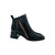 HI222345 Black Patent Low Heel Bootie