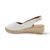 Bernia-P White Espadrille Slingback