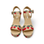 Gossier Natural Cherry Raffia Sandal