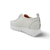 A2424-P White Leather Sneaker
