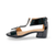 Abbie Black Patent Sandal