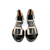 Abbie Black Patent Sandal