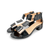 Abbie Black Patent Sandal