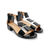 Abbie Black Patent Sandal