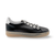 T94185 Black Lace Up Trainer