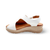 Ellise White Leather Sandal