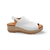 Ellise White Leather Sandal