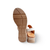 Ellise White Leather Sandal
