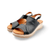 Ellise Black Leather Sandal