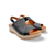 Ellise Black Leather Sandal