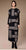 W26136 Black Sand Stripe Skirt