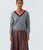 99822 Grey V Neck Sweater