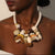 Brown and Cream Rope Necklace