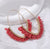 Raspberry Beaded Earrings