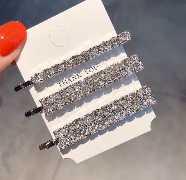 Silver Hair Pin Trio