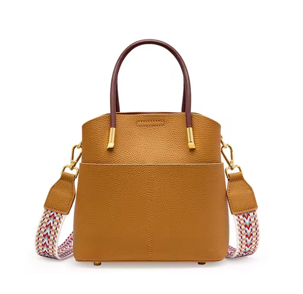 Brown Mini Bucket Bag