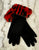 V22113 Black/ Faux Fur Gloves