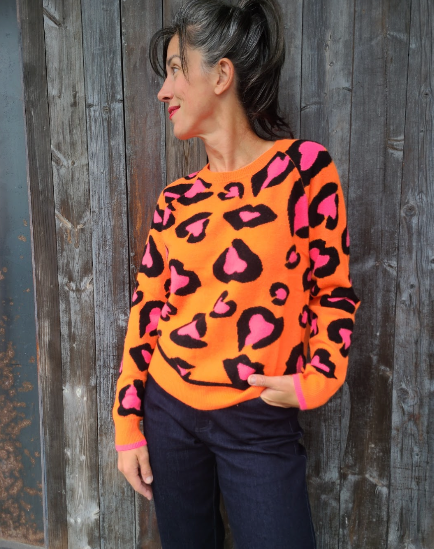 Neon 2025 leopard sweater