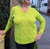 W223003 V Neck Lime Green Sweater