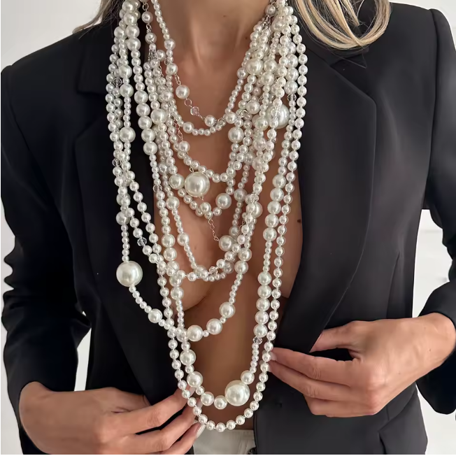 Pearl Multi Layer Convertible Necklace