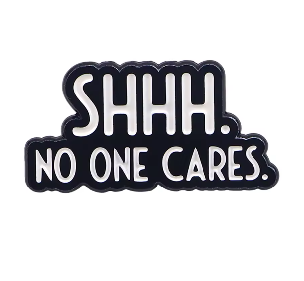 Shhhh Enamel Pin